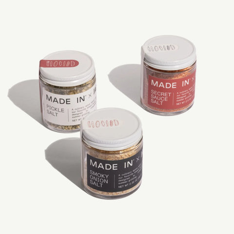 Made In x Jacobsen Salt Co. Seasoning Trio